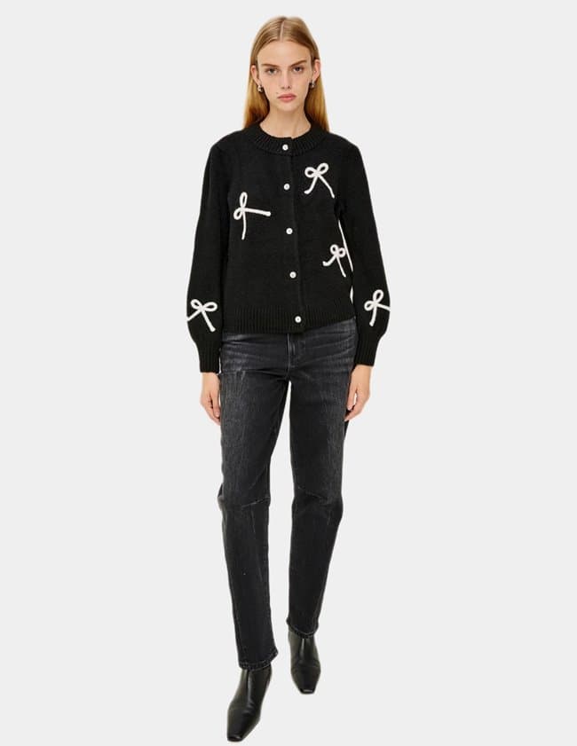 Rails francesca cardigan - black detail