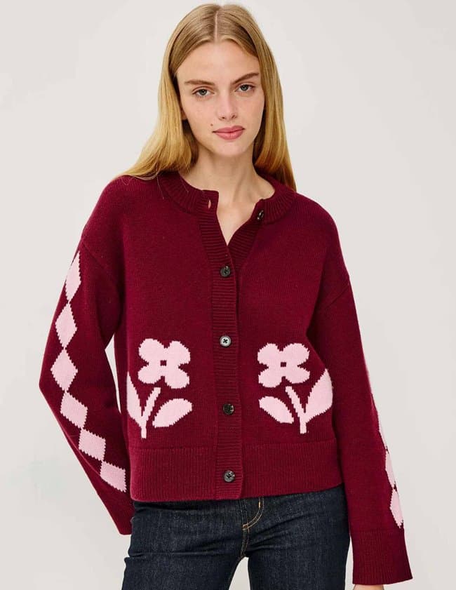 Rails mavie cardigan - garnet