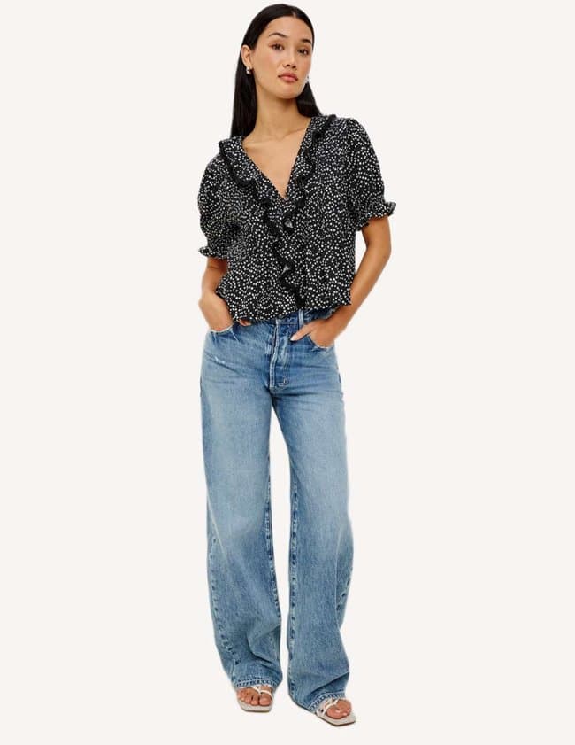 Rails bloom top - daisies back