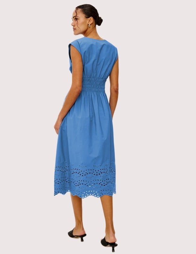 Rails roxanne dress - harbor blue model