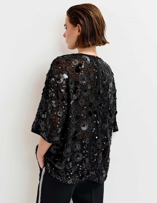 Essentiel Antwerp isparkle top - black model
