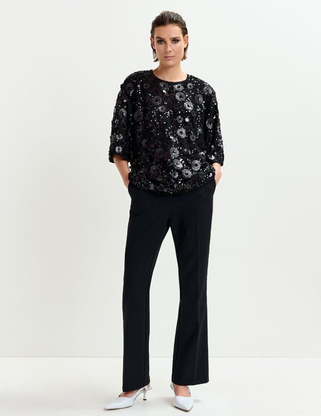 Essentiel Antwerp isparkle top - black side
