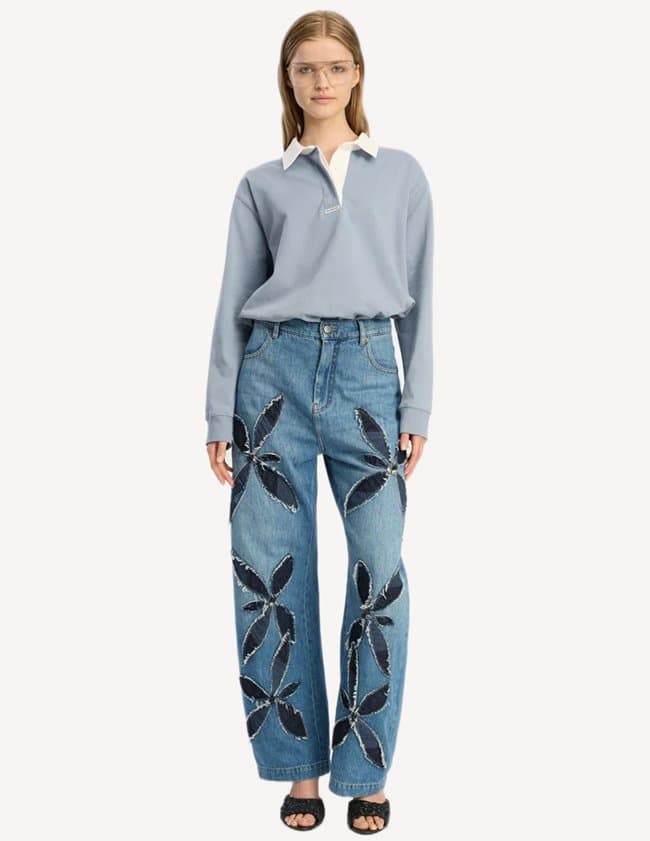 Munthe becent shirt - blue detail
