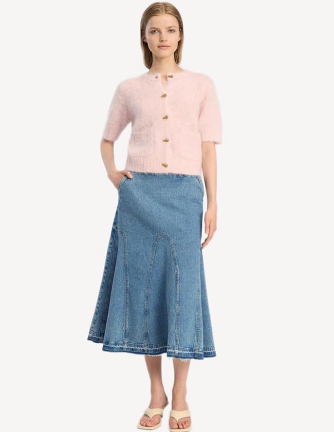 Munthe locca cardigan - rose side