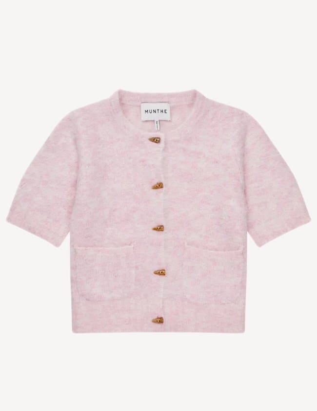 Munthe locca cardigan - rose back