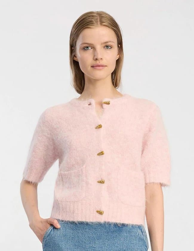Munthe locca cardigan - rose