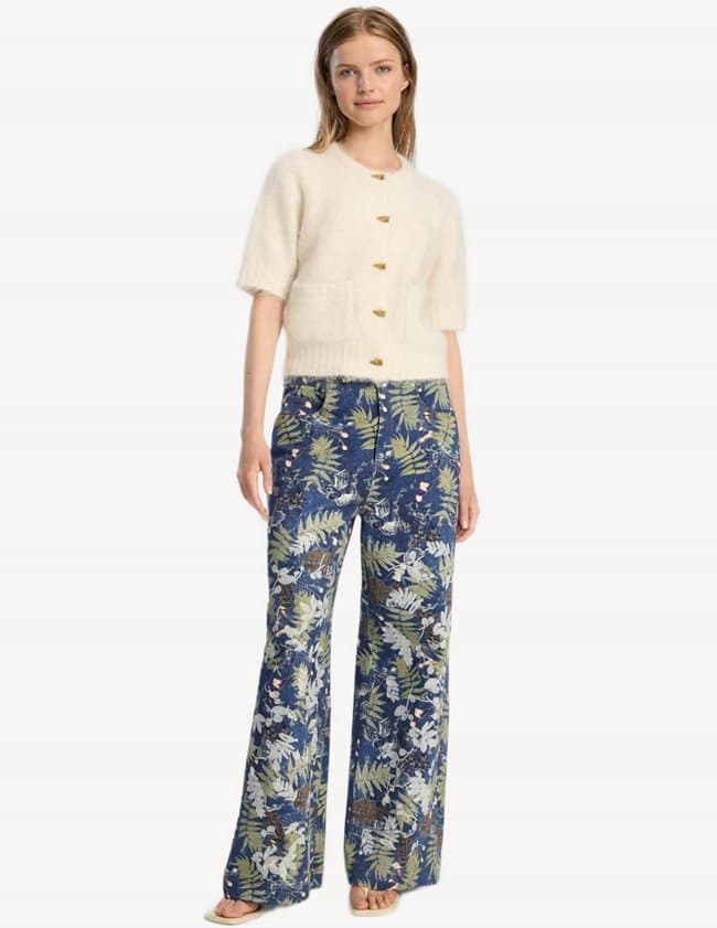 Munthe locca cardigan - ivory detail