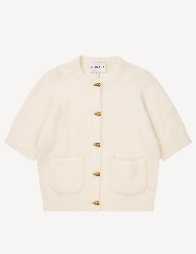 Munthe locca cardigan - ivory back
