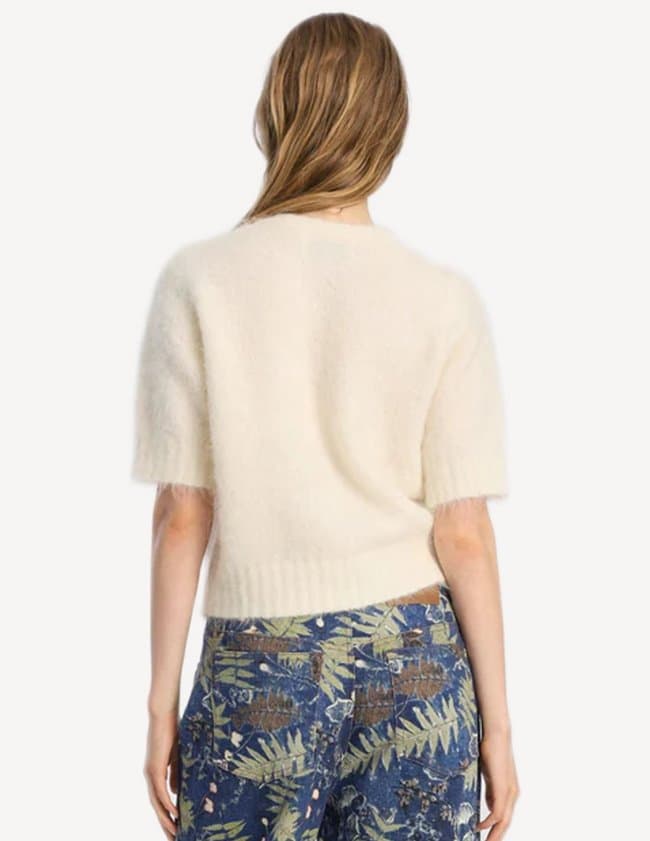 Munthe locca cardigan - ivory model