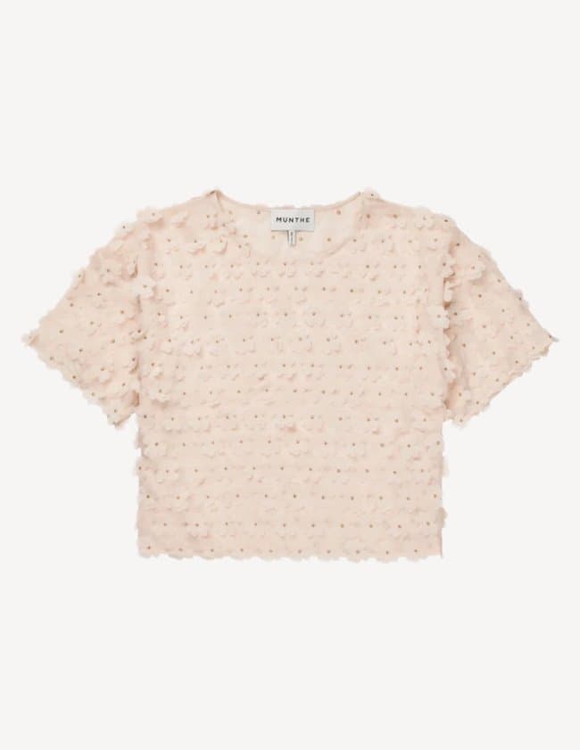 Munthe bossi top - cream back