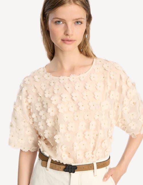 Munthe bossi top - cream