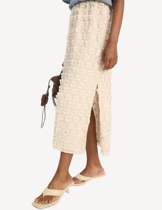 Munthe bloomy skirt - cream side