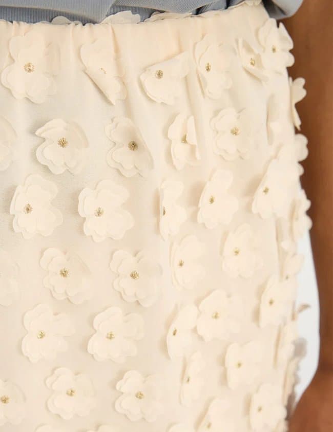 Munthe bloomy skirt - cream detail