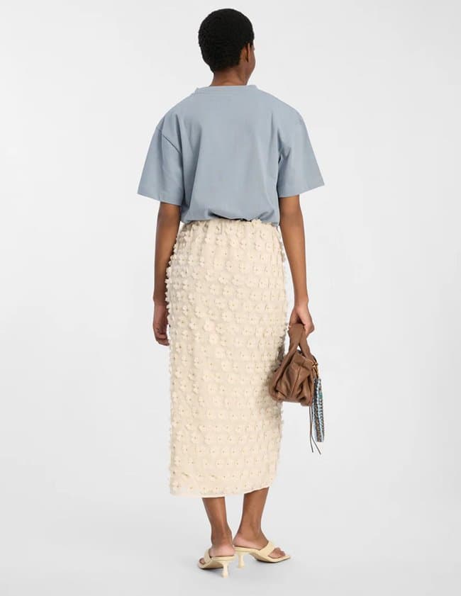 Munthe bloomy skirt - cream model