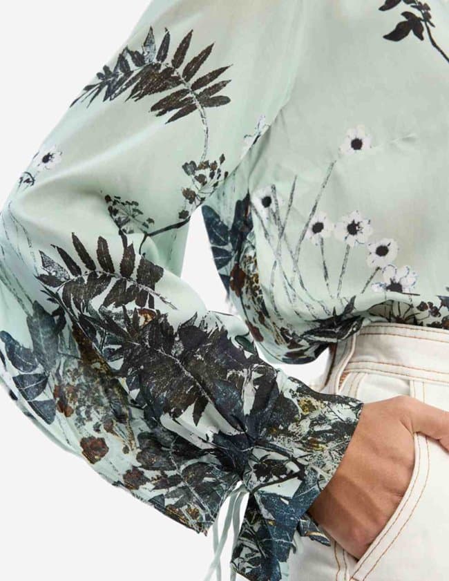 Munthe basilia top - mint detail
