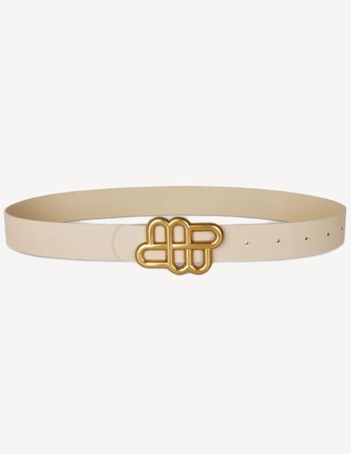 Munthe latter belt - beige
