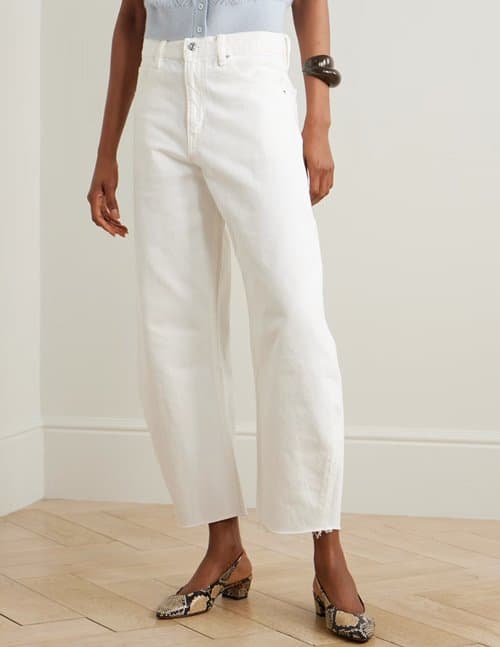 Frame Jeans the bubble crop jean - white