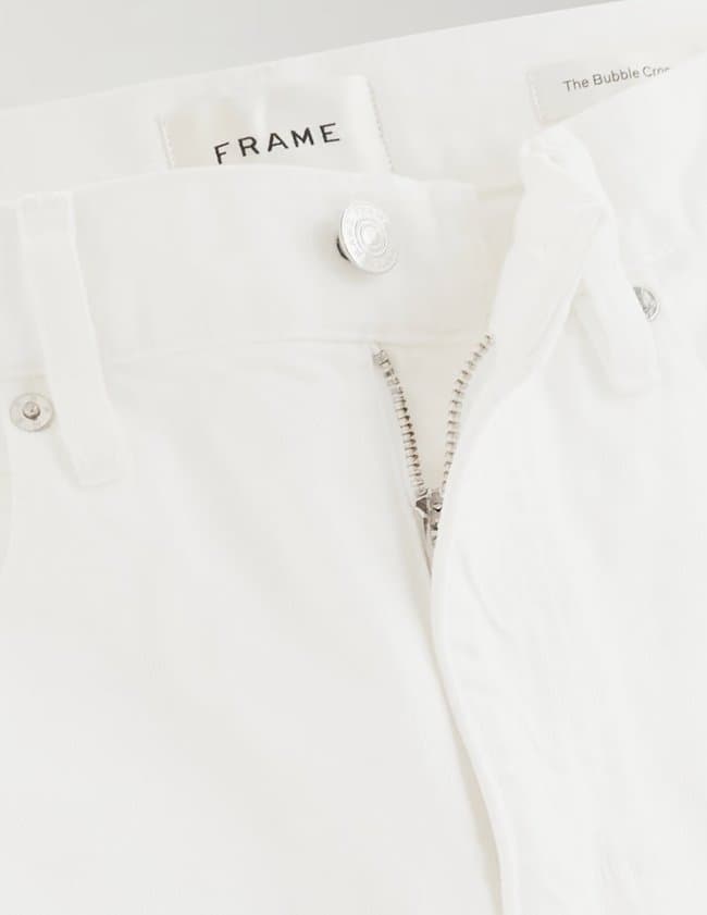 Frame Jeans the bubble crop jean - white side