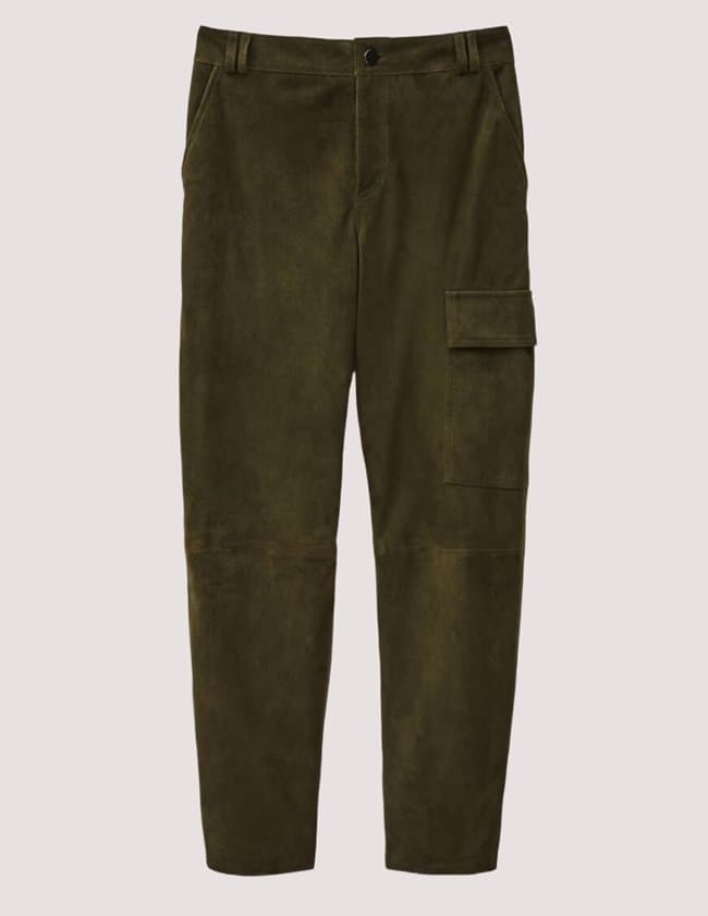 ba&sh sita trousers - kaki back