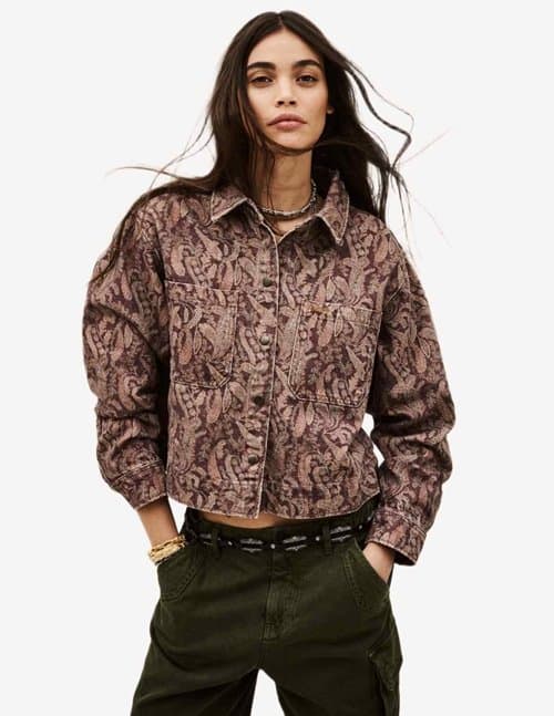 ba&sh tullia jacket - prune
