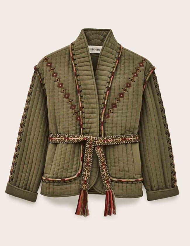 ba&sh cocoon jacket - kaki back