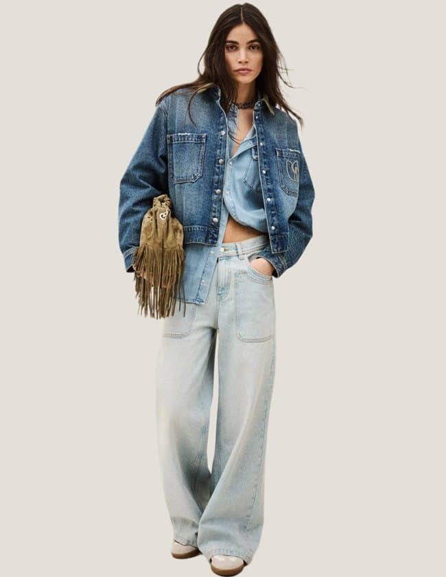 ba&sh vigilio jacket - blue side