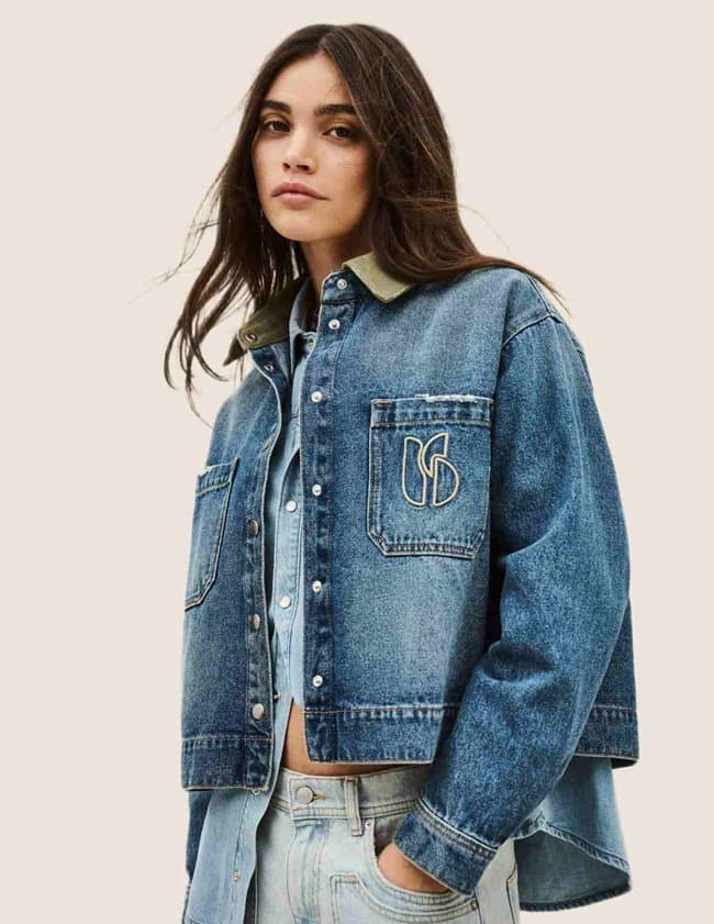 ba&sh vigilio jacket - blue