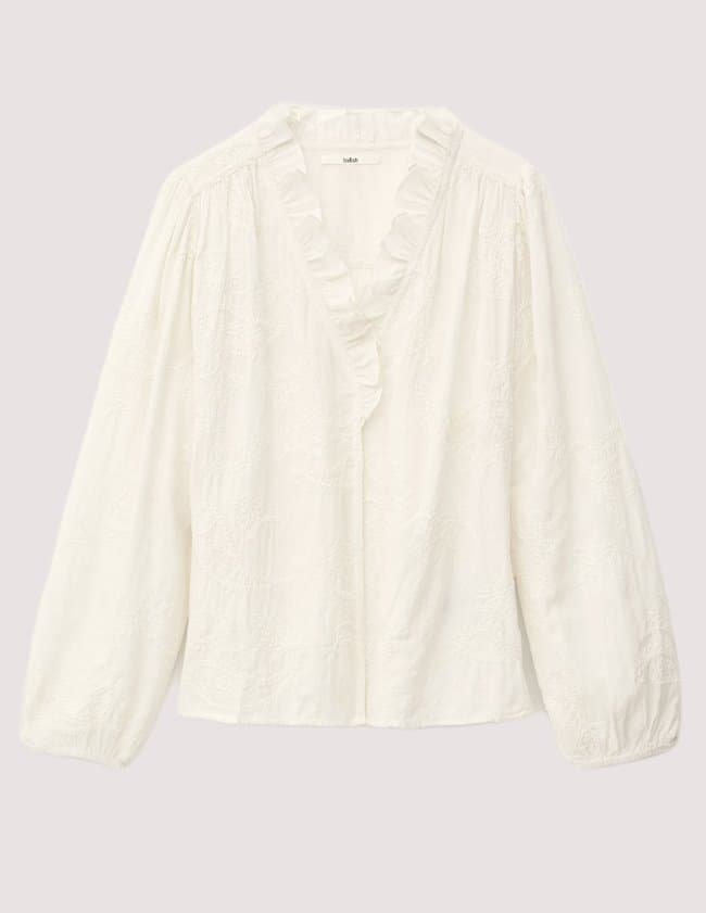 ba&sh petty blouse - ecru back