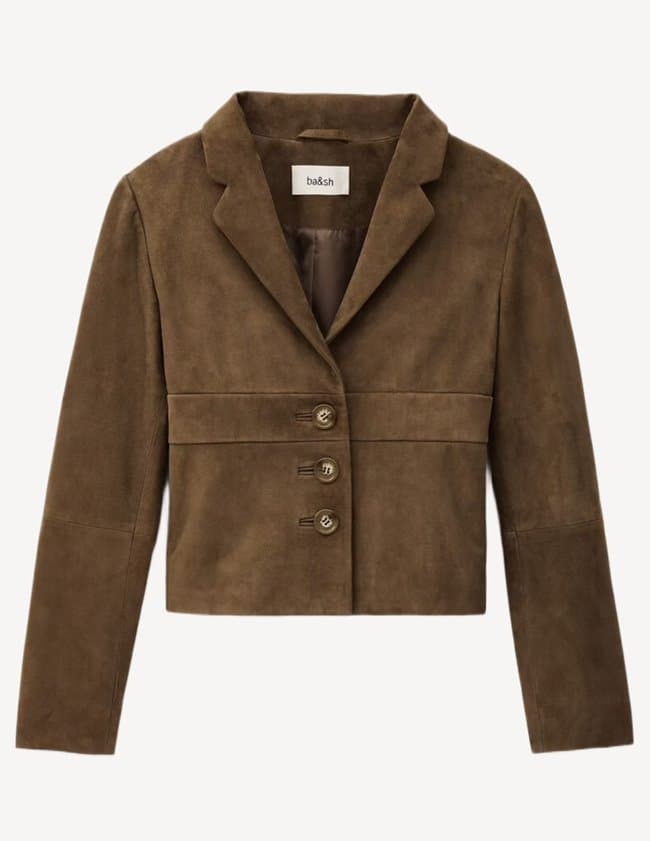 ba&sh morfeo jacket - olive back