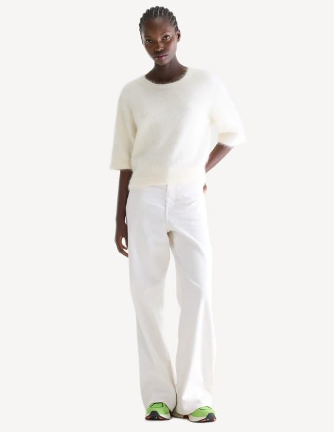 Bellerose dime jumper - ecru side