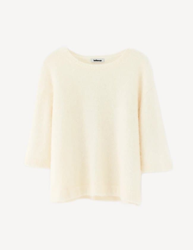 Bellerose dime jumper - ecru back