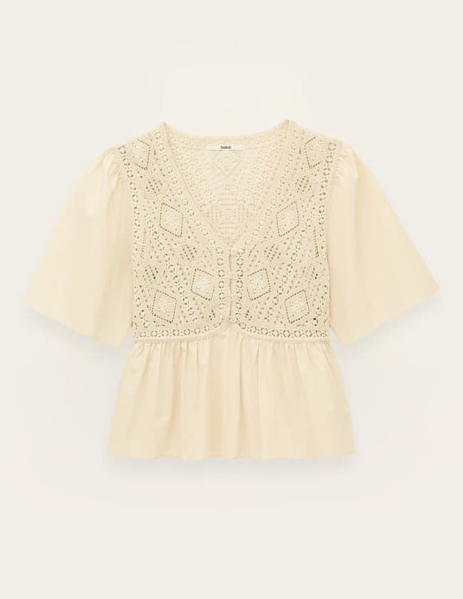 ba&sh salvi top - ecru back