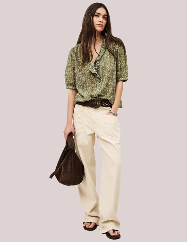 ba&sh physalys top - green back