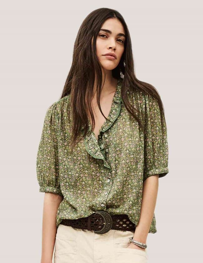 ba&sh physalys top - green