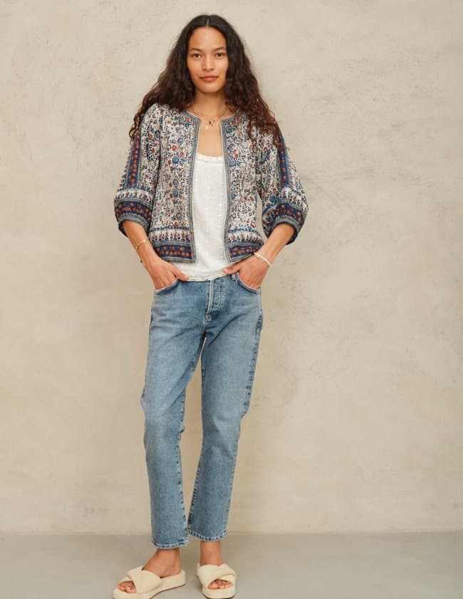 MABE Cass Jacket in Indigo back