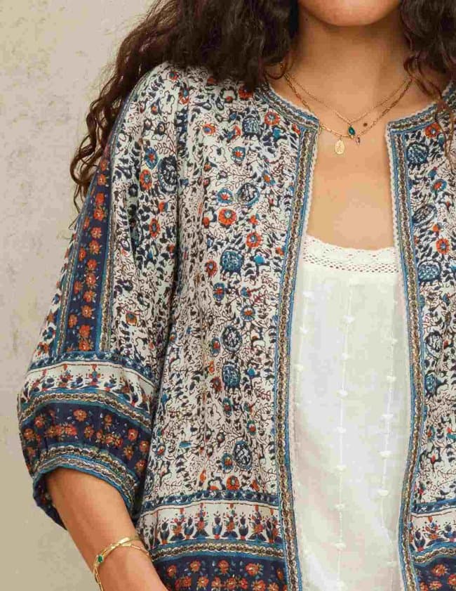 MABE Cass Jacket in Indigo side