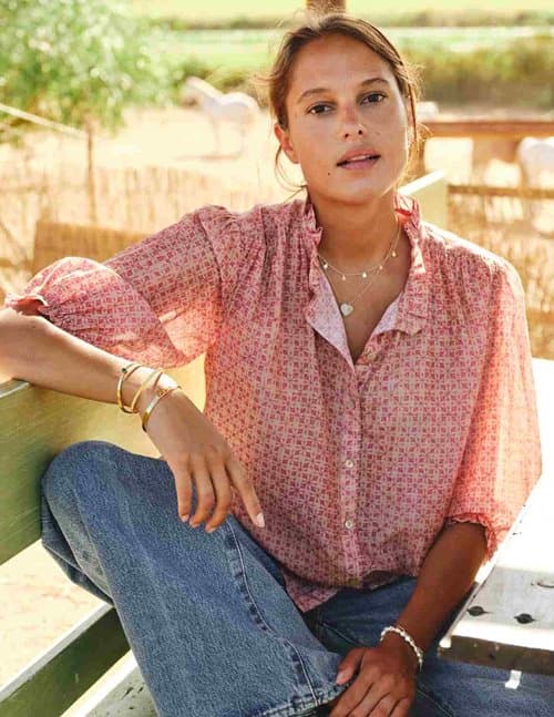 M.A.B.E APPAREL cassia top - pink