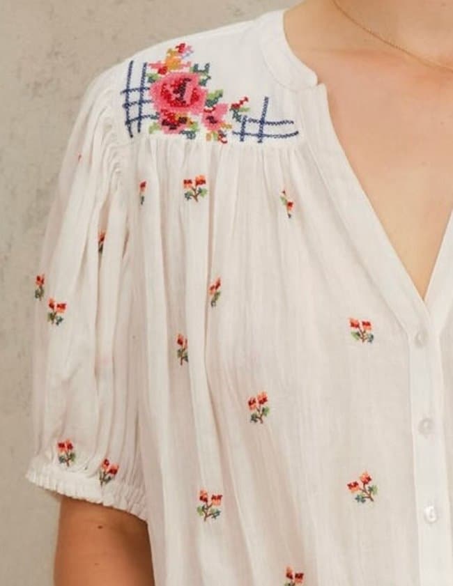 M.A.B.E APPAREL harlie top - ecru back