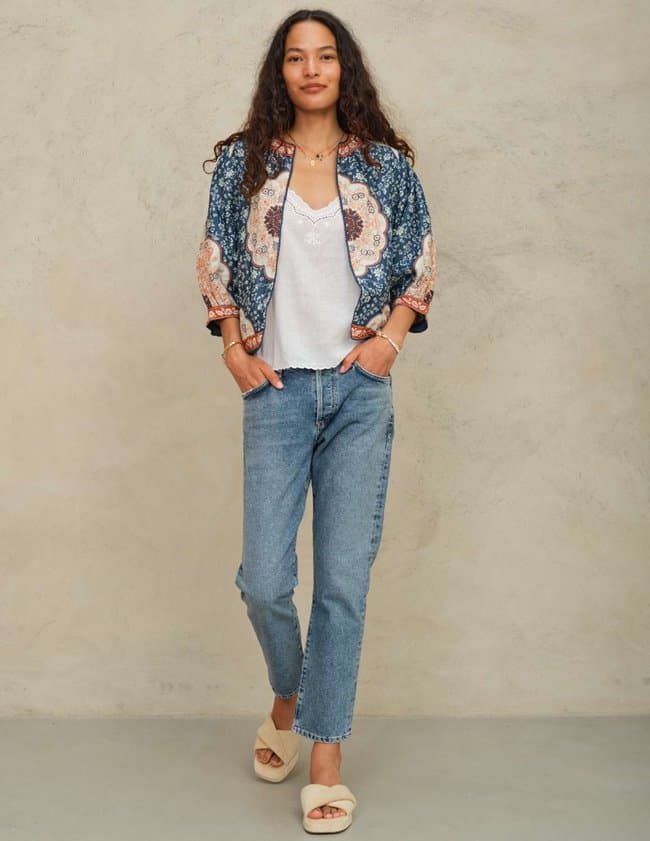 M.A.B.E APPAREL ursa jacket - indigo side