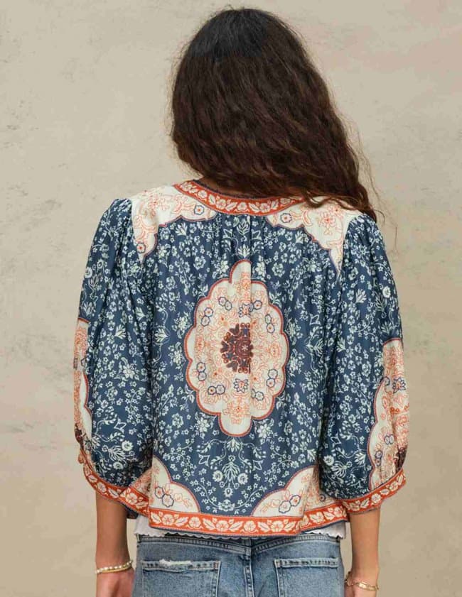 M.A.B.E APPAREL ursa jacket - indigo detail