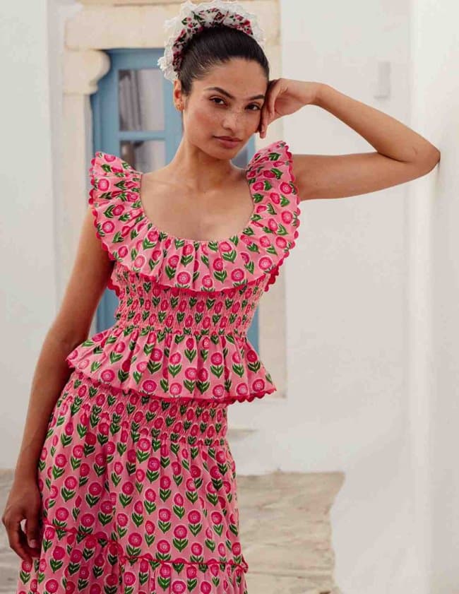 Pink City Prints susie top - marigold side