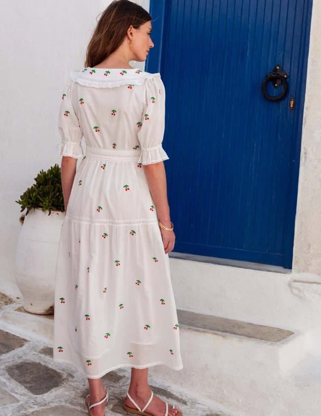 Pink City Prints francis dress - cherry model