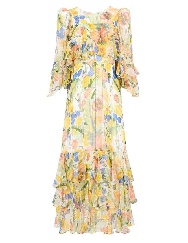 Queens of Archive eleanor dress - garden back