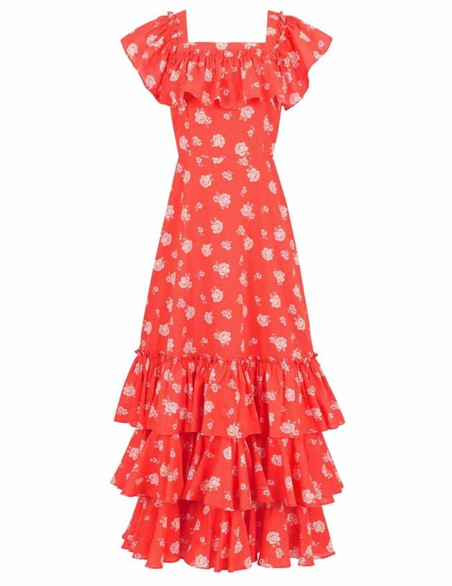 Queens of Archive olivia dress - red back