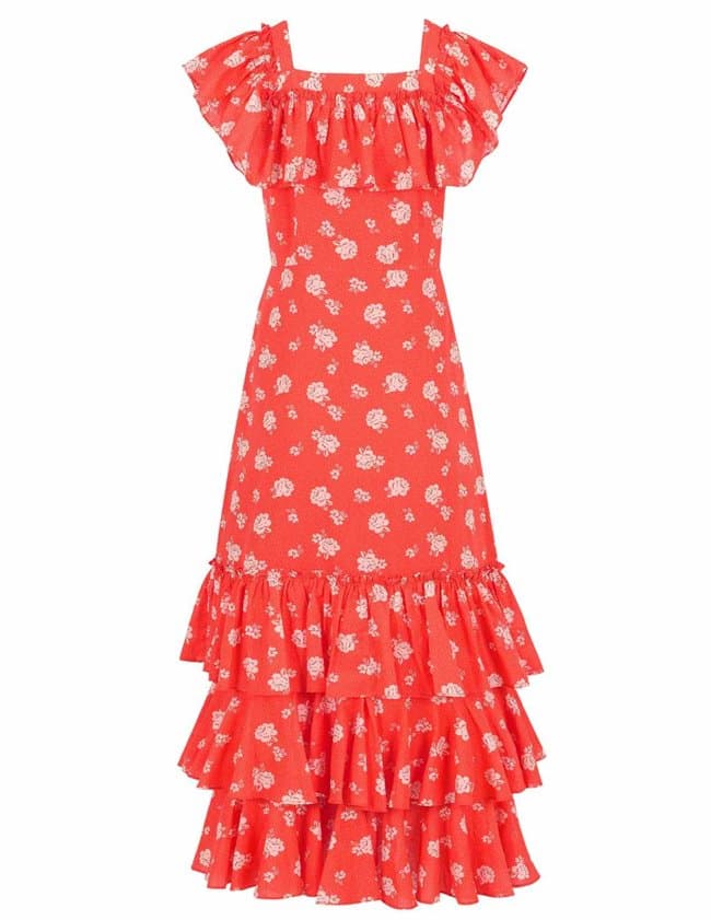Queens of Archive olivia dress - red model