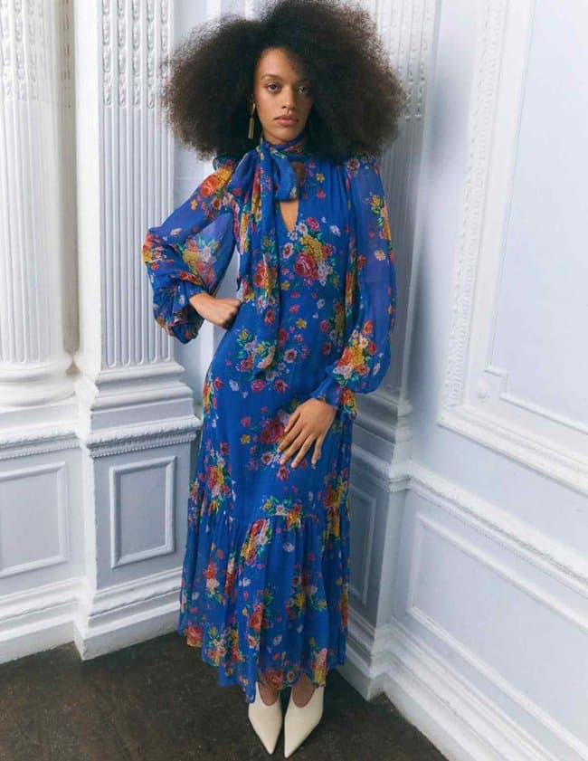 Queens of Archive marnie dress - cobalt