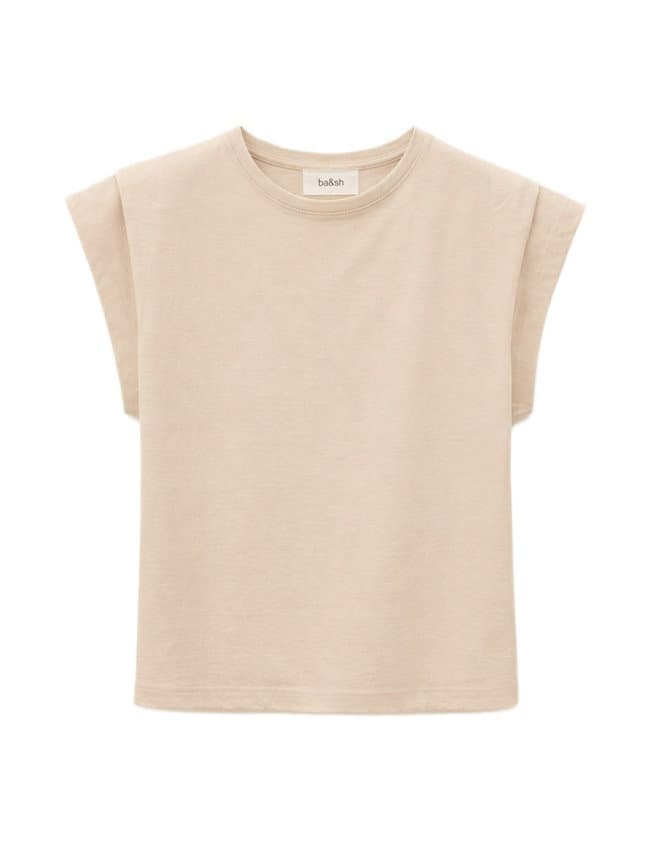 ba&sh pio tee - beige back