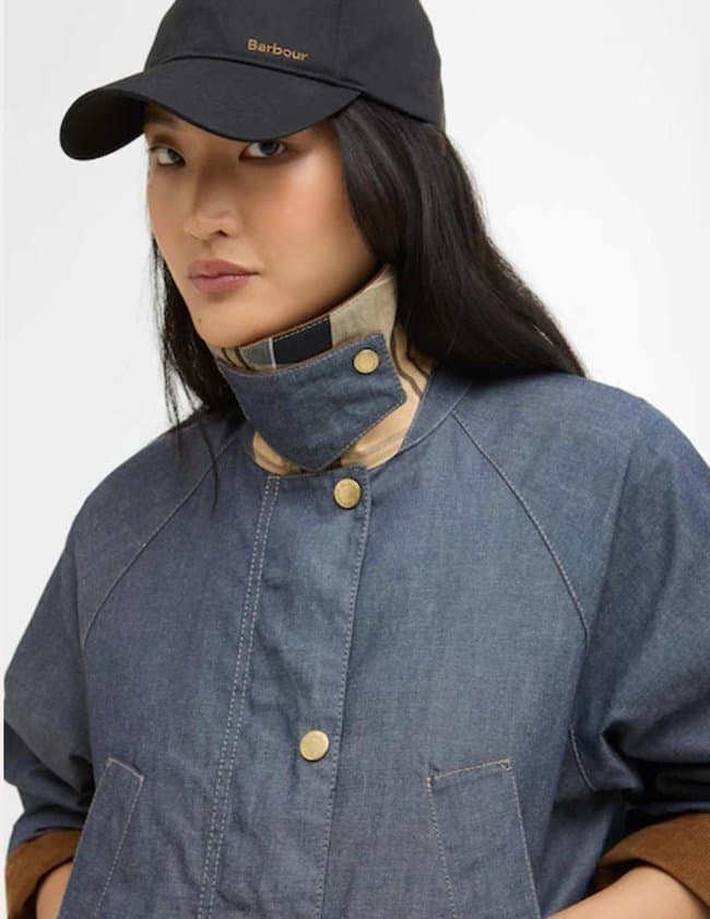 Barbour asker coat - indigo detail