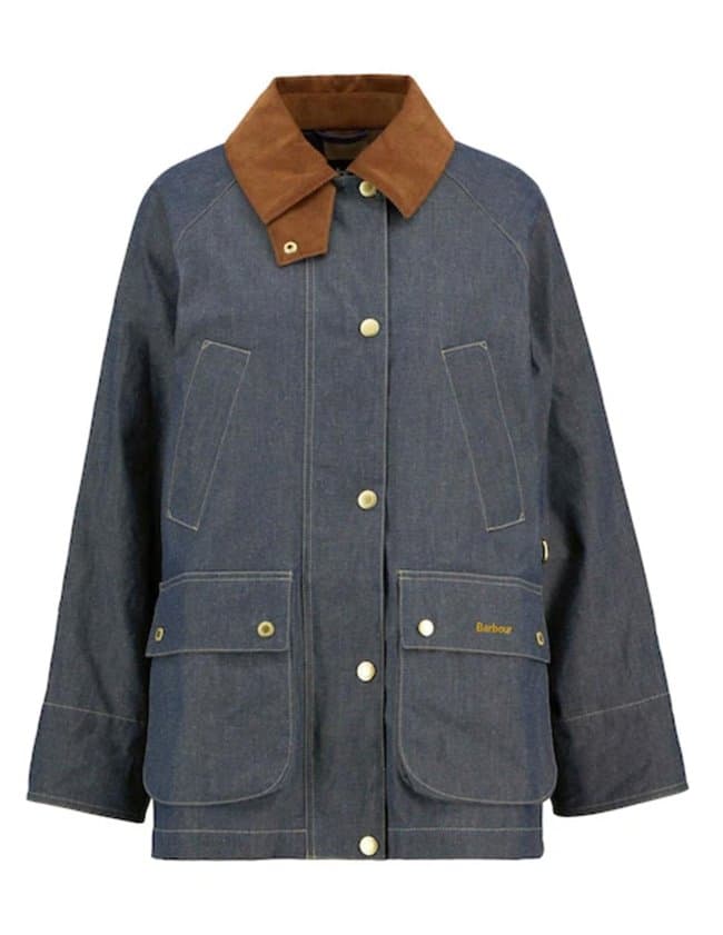 Barbour asker coat - indigo back