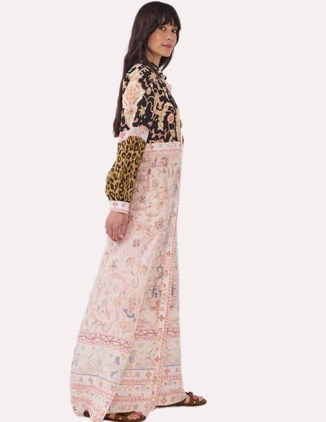 Hayley Menzies desert loom shirt dress - multi detail